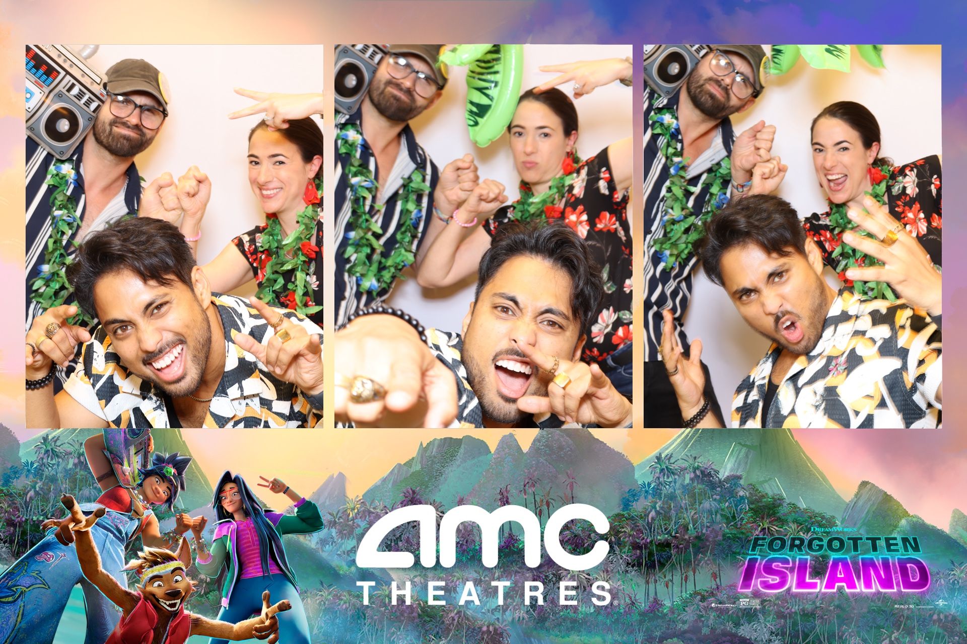 AMC Theatres Forgotten Island brand activation photo print