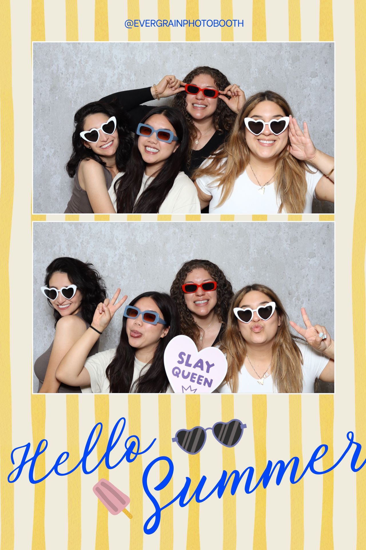 The Evergrain photobooth set up outdoors